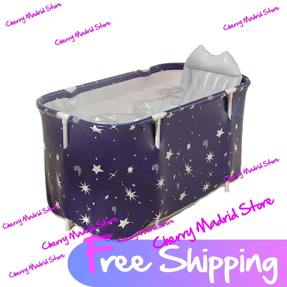 Foldable Portable Bath Tub - Ice & Hot Tub for Baby, Pet Bath, Sweat Steaming, Foot Spa, Outdoor Camping & Vehicle-Mounted