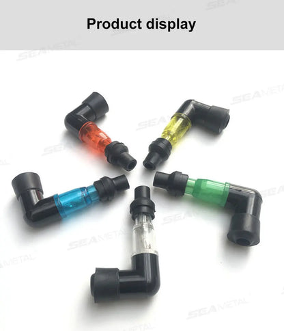BLALION Universal Motorcycle Spark Plug Cap – 90° Flash Ignition Cap for Moto Engines