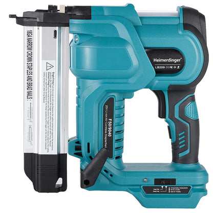 Cordless 18GA Nail & Staple Gun — 2-in-1 Nailer/Stapler, Makita Battery Compatible, 2 Modes, 500 Nails & Staples (Battery Not Included)