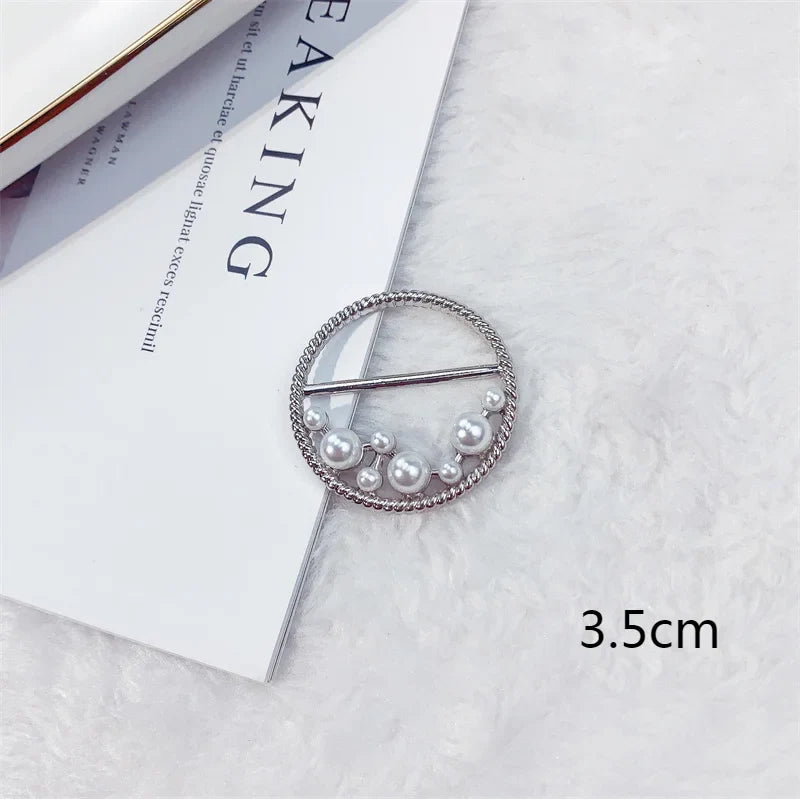 Creative Knot Buckles – Geometric T-Shirt & Scarf Waist Tightening Buttons, Clothing Accessories