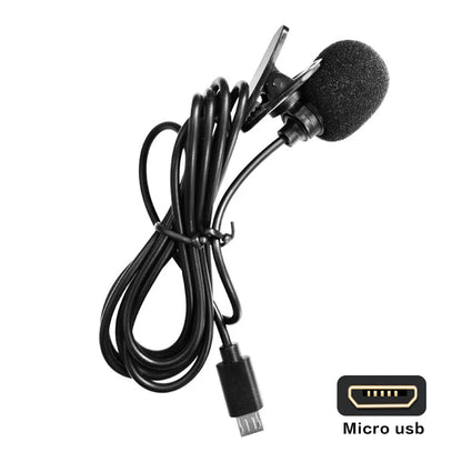 High-Fidelity External Microphone for Sport & Action Camera – 1.5M Micro USB Connector Cable (V39 V316)