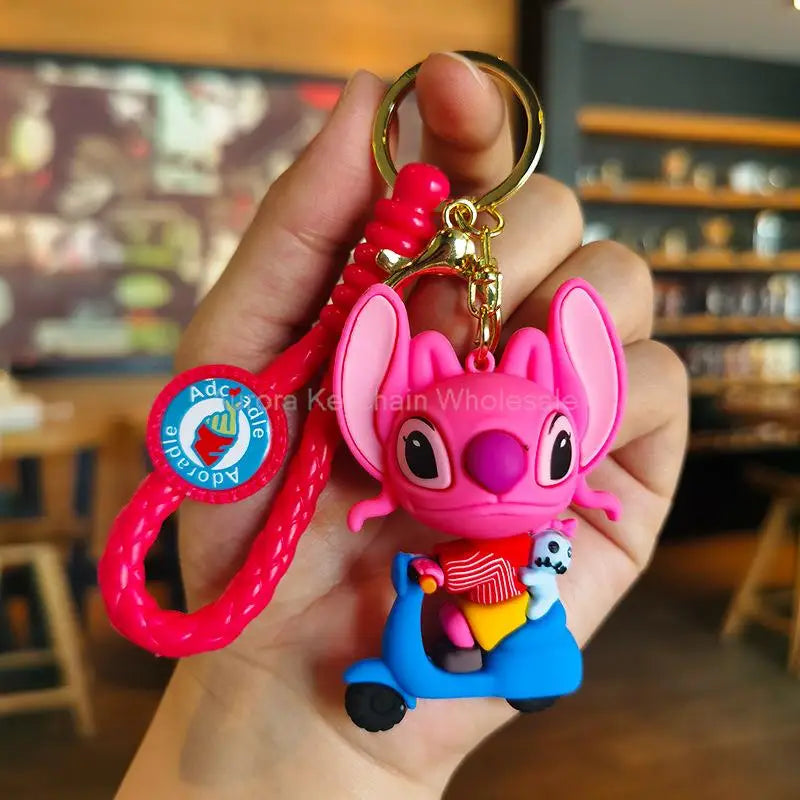 Anime Disney Cartoon Keychain – Gummed Girl, Mermaid & Princess Keyring, Cute Snow White & Alice Toy Gift