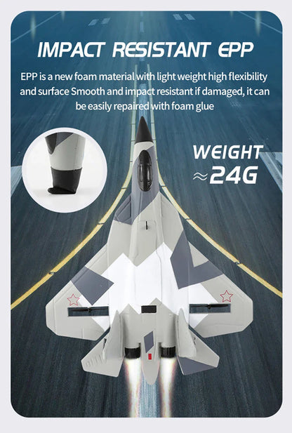 RC SU-35 Foam Fighter Jet – 2.4G Remote Control Glider Airplane Toy for Kids & Boys