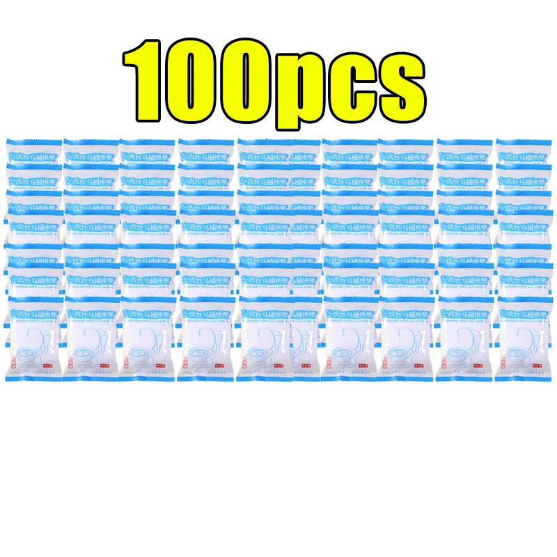 Disposable Waterproof Toilet Seat Covers – Non-Woven Fabric Seat Protectors for Travel, Hotels, Hospitals & Public Restrooms