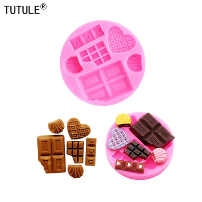 Cartoon Ice Cream & Candy Silicone Mold: DIY Handmade Chocolate Craft for Dessert Decoration - Baking Gadgets