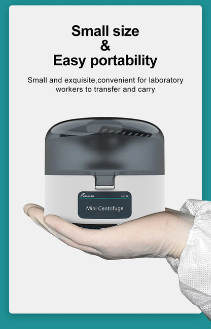 JOANLAB Mini Centrifuge Machine – PCR Plasma Lab Microcentrifuge 4000/7000rpm for 0.2/1.5/2ml Tubes