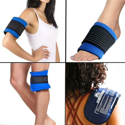 Medvice 2-Pack Reusable Gel Ice & Heat Wraps – Versatile Strap for Injuries, Joint Pain & Muscle Soreness