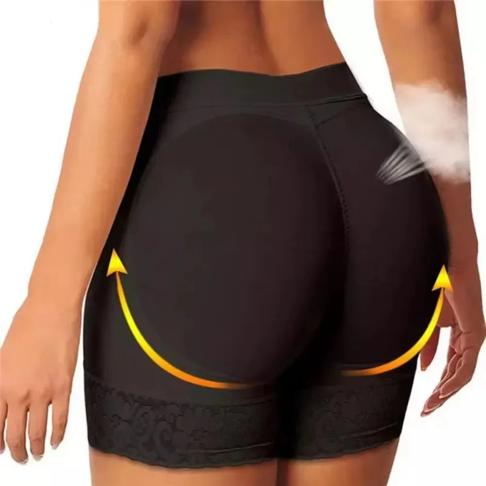 Women's Soft Breathable Butt Lifter Panties – High-Waist Push-Up Padded Cotton Underwear