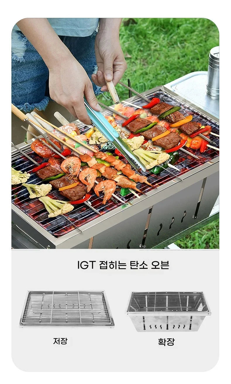 Lohascamping Folding Camping IGT Table – Lightweight Portable Roll Table with Adjustable Legs for BBQ, Desktop Burner & Backpacking