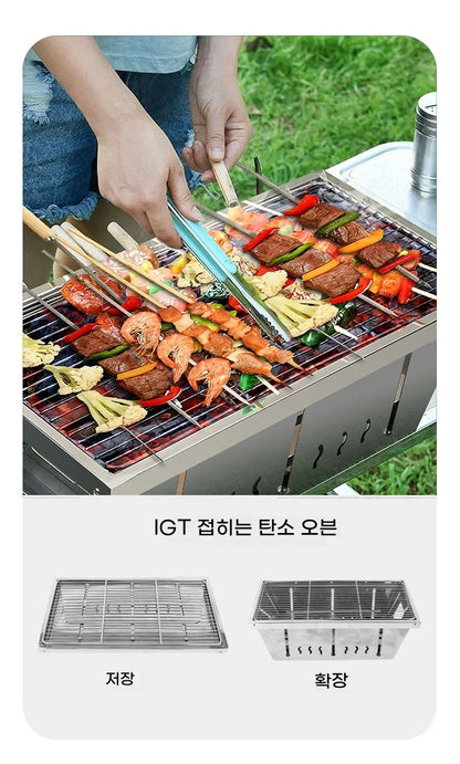 Lohascamping Folding Camping IGT Table – Lightweight Portable Roll Table with Adjustable Legs for BBQ, Desktop Burner & Backpacking