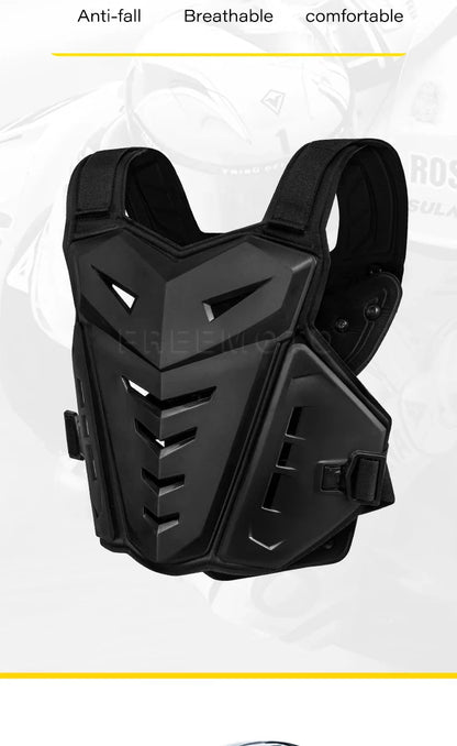 SULAITE Motocross Body Armor Jacket – Motorcycle Moto Vest with Back & Chest Protector, Off-Road Dirt Bike Gear