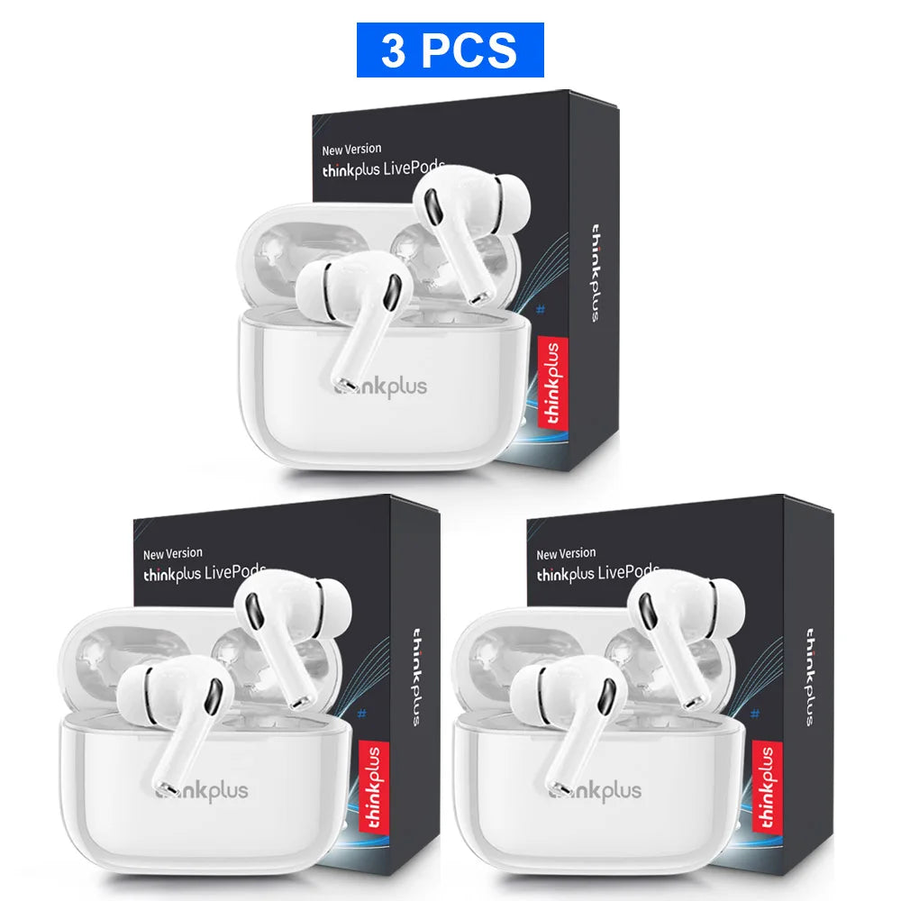 Thinkplus Wireless Bluetooth Earphones - ANC Noise Reduction, HD Mic Call & Gamer Earbuds with LED Touch Screen Control
