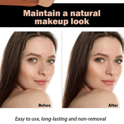 Hose Liquid Foundation Matte Nude – Full Coverage Facial Makeup with Highlight, Concealer & Oil Control for Brightening