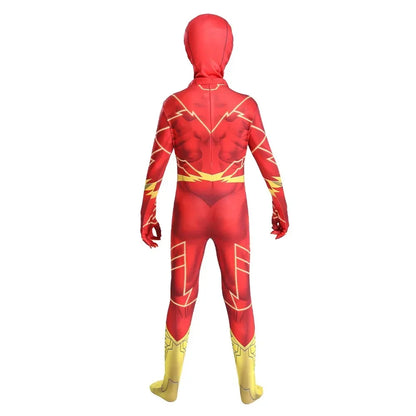Flash Superhero Bodysuit Costume — Adult & Kids Cosplay for Halloween, Christmas & Parties