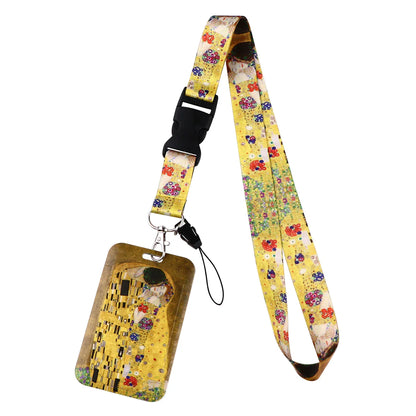 Van Gogh Starry Night Art Neck Strap Lanyard – Keychain Badge Holder for ID, Credit Card & Keys Accessories