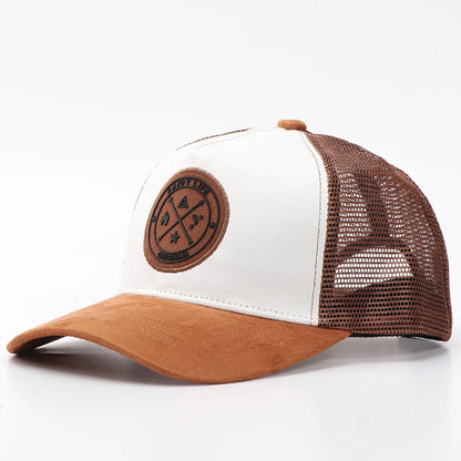 Unisex Cotton Mesh Trucker Hat - Multi Color Casual Summer Baseball Cap for Men & Women