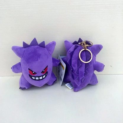 10PC Pokemon Plush Keychain Set – Squirtle, Charmander, Pikachu & Bulbasaur 12cm Stuffed Pendant Toys