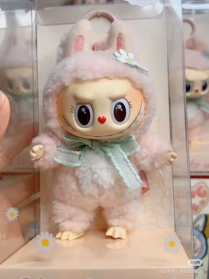 Labubu Sweetheart Doll Mokoko Plush Pendant — First Generation Vinyl Pulling Cloth Hanging Decoration