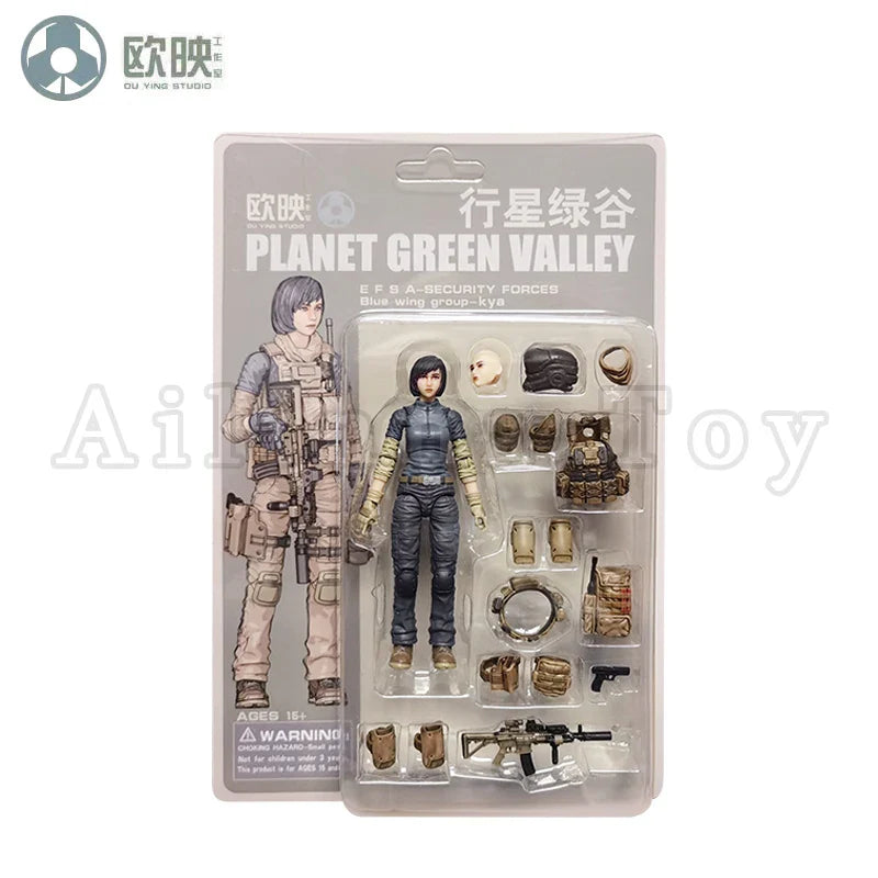 Ou Ying Studio 1/18 Planet Green Valley PGV 3.75" EFSA Female Action Figure — Anime Model Collectible