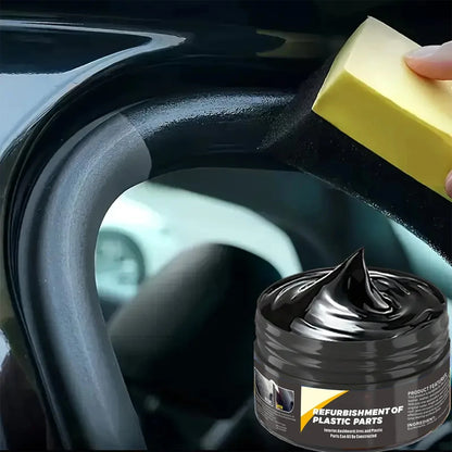 Automotive Plastic Repair Cream — Interior & Exterior Scratch Repair Polishing Wax for Trim and Tires