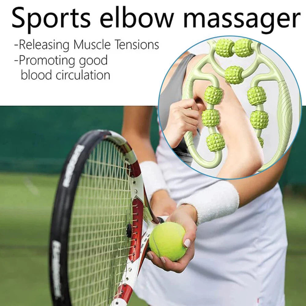 Portable Round Massager Roller – Waist, Abdominal & Leg Clip Tool for Cellulite, Stovepipe & Meridian Massage