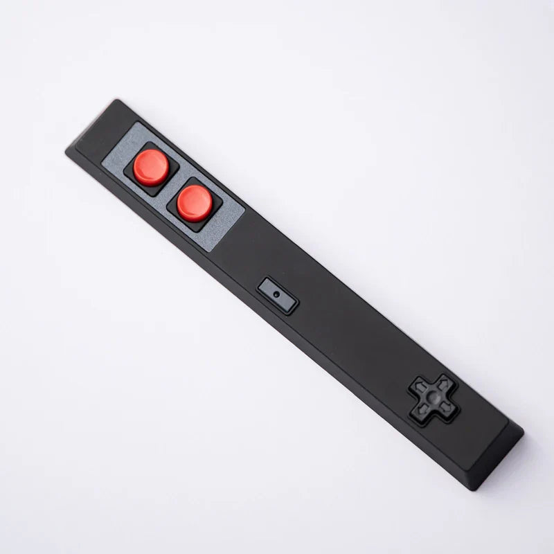 Retro Gamepad Keycap 6.25u Spacebar – Artisan ABS Keycap for MX Switches, Black & White for Mechanical Gaming Keyboards