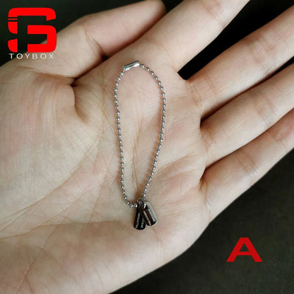 1/6 Scale Cross & Dog Tag Necklace – Soldier Accessory for 12-inch Action Figures