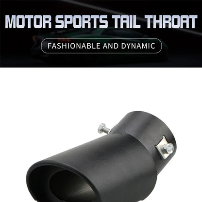 2.5" Stainless Steel Car Exhaust Muffler Tip – Chrome Rear Tail Pipe for Most Vehicles