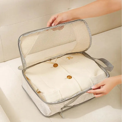 Travel Storage Bag Set – Compressible Waterproof Packing Cubes & Foldable Luggage Organizer for Carry-On