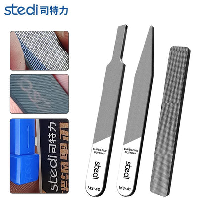 Stedi MS-46 Glass File Grinding Tool – Washable Durable Model Polisher for Military Kits, Optional #320–#1000 Mesh
