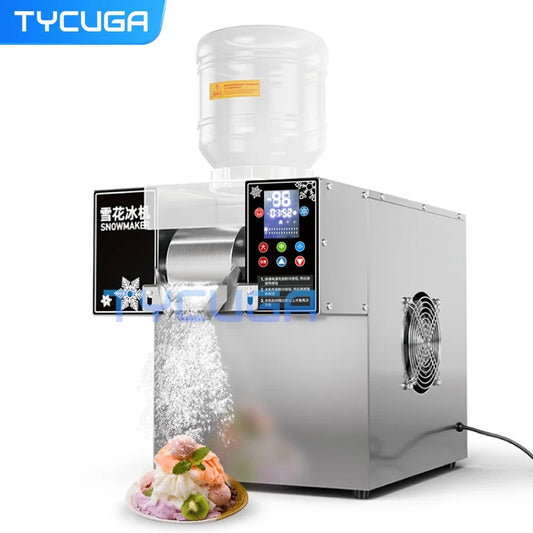 Korea Bingsu Snowflake Ice Shaver Machine – 360W 3L Ice Maker for Dessert, Includes Refrigerant, Ships to Europe, Russia, Mexico