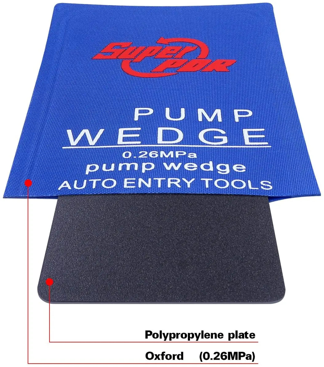 Super PDR Locksmith Pump Wedge Tools - Auto Air Wedge Airbag Lock Pick Set for Car Door Opening, Sizes S, M, L