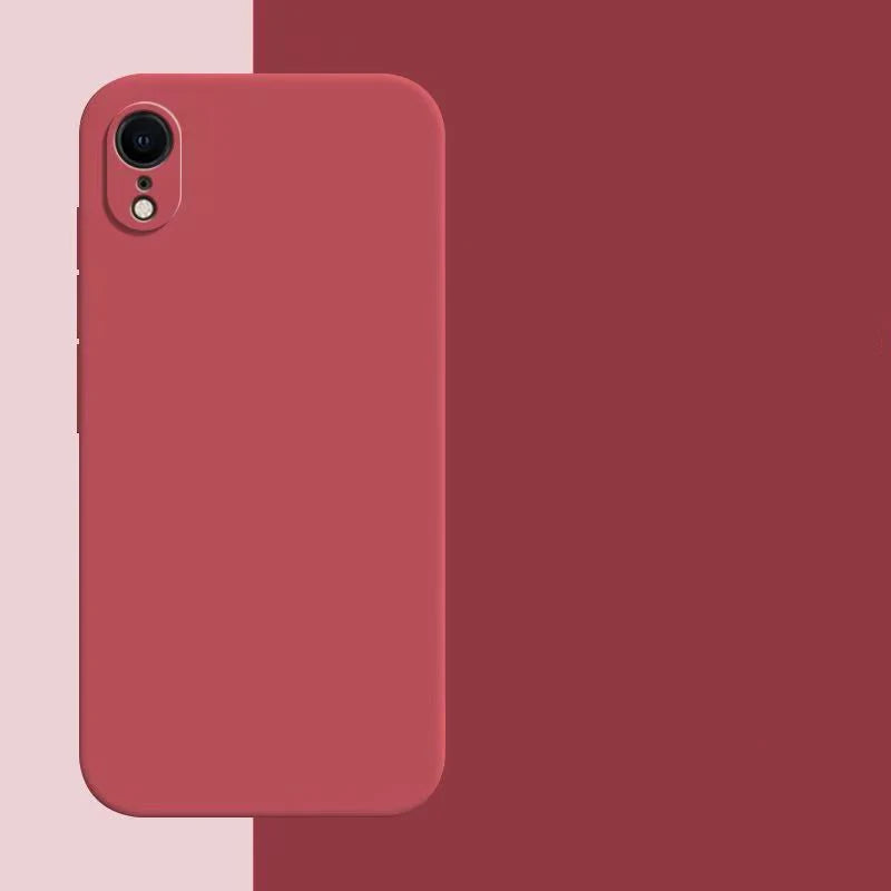Original Liquid Silicone Case for iPhone - Shockproof TPU Protective Back Cover for X, XR & XS Max