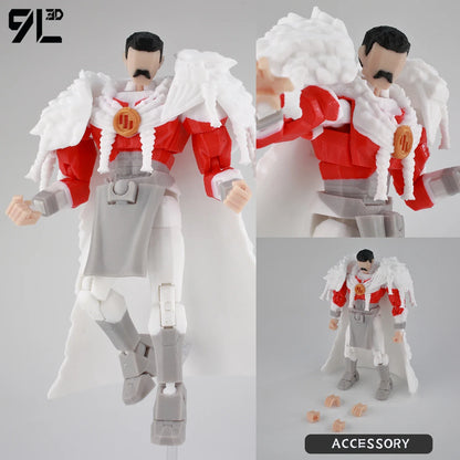 9L 3D Printed Invincible Tech Jacker T13 Lucky13 Action Figure – Multi-Jointed Motorcycle Collectible Model Toy Titan13