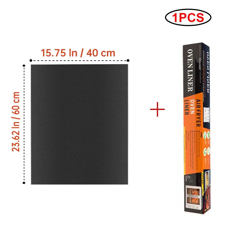 Reusable BBQ Grill & Oven Mat - Non-Stick Heat Resistant Baking Liner for Grilling, Cooking & Oven Protection