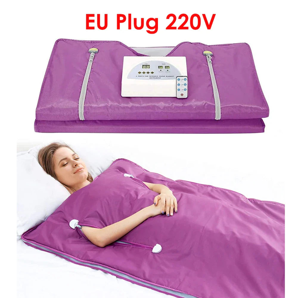 Professional Slimming Far-Infrared Sauna Blanket – Waterproof Weight Loss & Heating Therapy for Home Spa