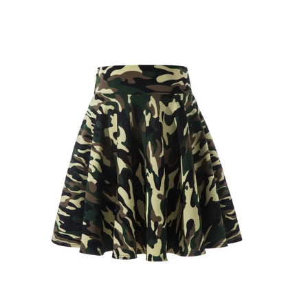 Women’s Flared Mini Skirt with Built-In Shorts – Pleated Skater Style Casual Fashion Skirt, Plus Size 2025 Design