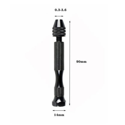 Mini Aluminum Hand Drill with Keyless Chuck – HSS Steel Twist Drill Bit for Woodworking & Manual Drilling