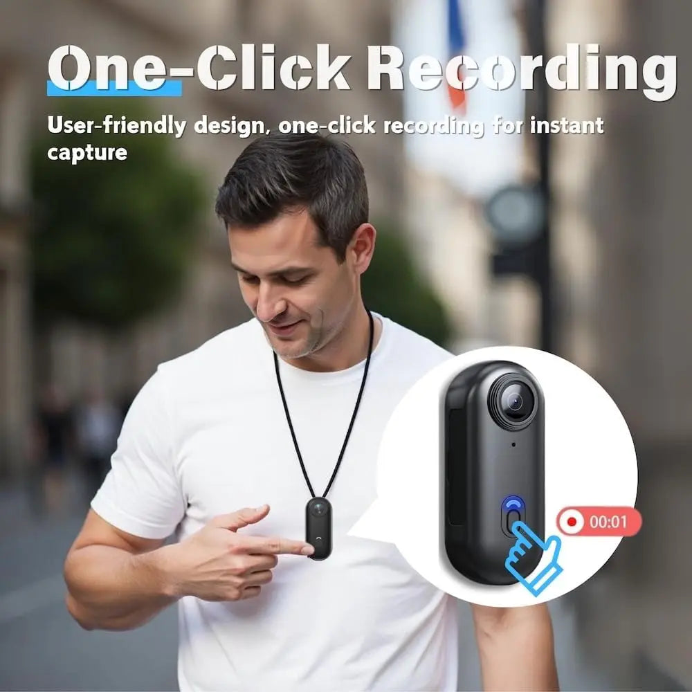 4K UHD Mini Vlog Camera – Wireless WiFi Sports Action Pocket Camcorder
