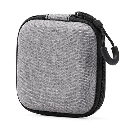 Portable Shockproof Headphone Case – Hard Shell Earphone Bag for Headset, Memory Card & USB Cable Storage