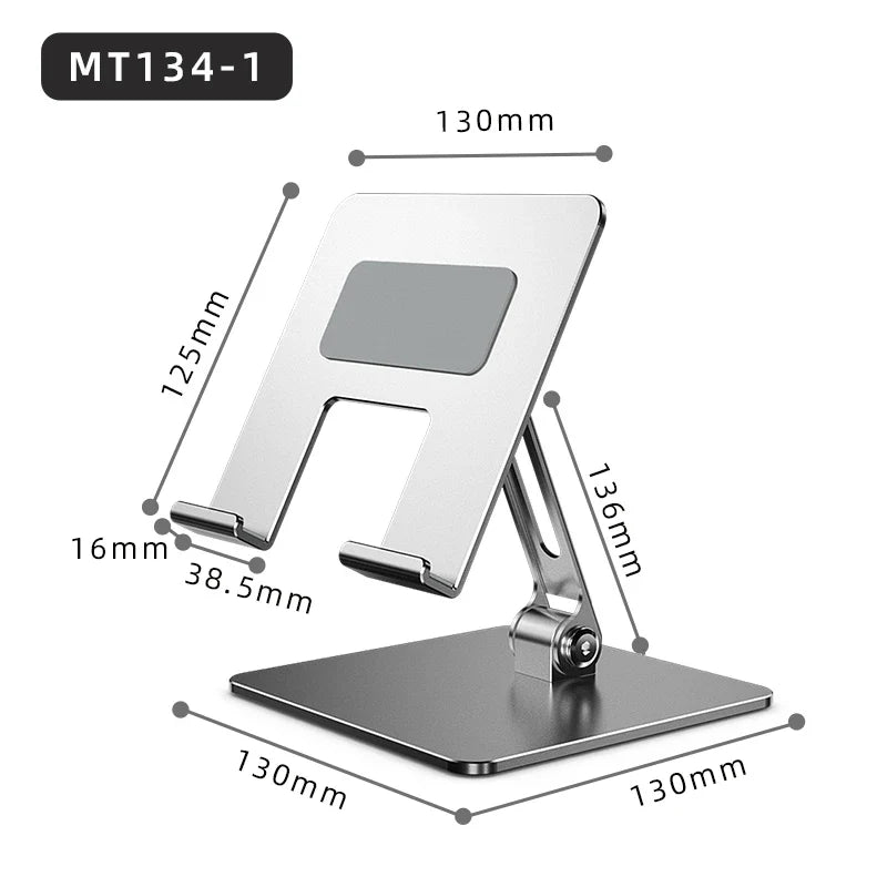 Adjustable Desktop Tablet Dock Stand – Holder for iPad Air M4 2024, Xiaomi Pad 6 Pro/6S, Kindle 9–13 Inch