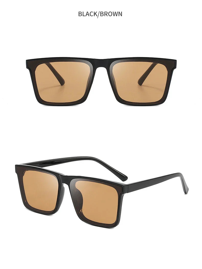 2024 New Men's Sunglasses - Anti-UV Driving Concave Shape, Long Frame for Women, Gafas de Sol Hombre