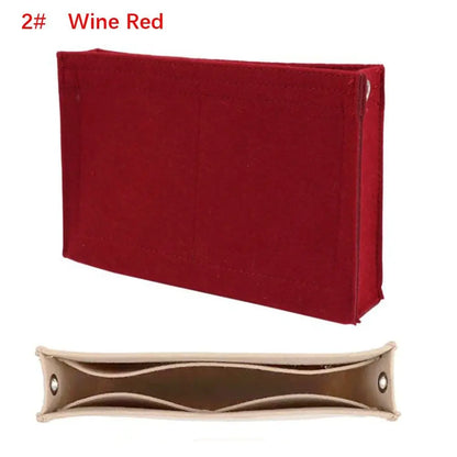 Felt Insert Bag — Durable Portable Purse Liner for Storage & Organization