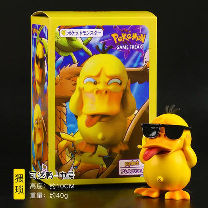 TOMY Pokemon Funny Freak PVC Action Figures — Pikachu, Bulbasaur, Charmander & Squirrel Anime Model Toy Gift for Boys