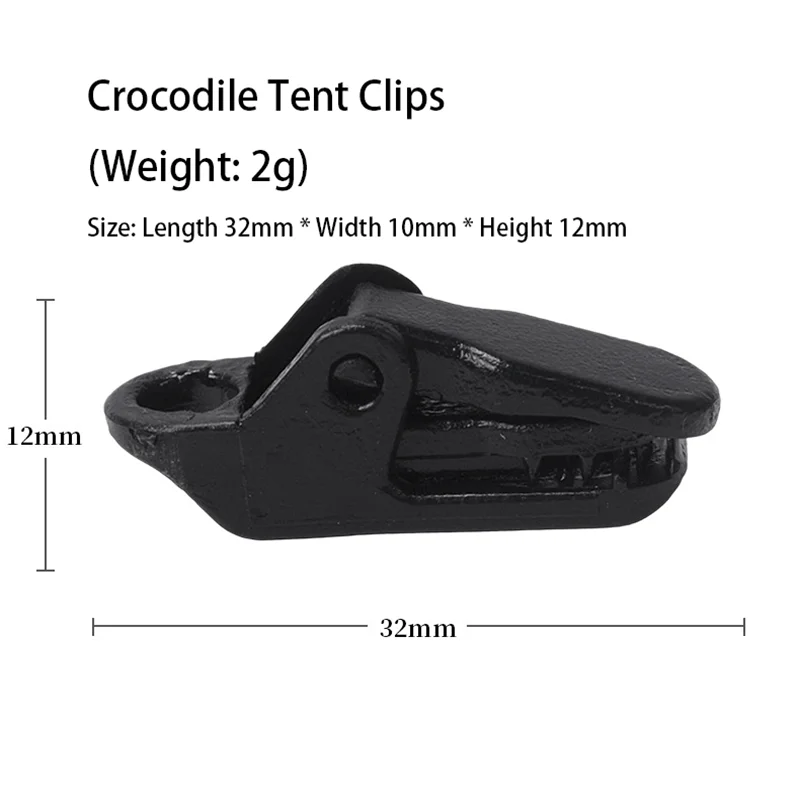 Camping Tent Clips – Anti-Wind Crocodile Clamps for Tarpaulin & Tent, 10/20/50PCS Outdoor Hooks