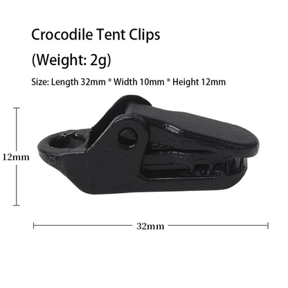 Camping Tent Clips – Anti-Wind Crocodile Clamps for Tarpaulin & Tent, 10/20/50PCS Outdoor Hooks