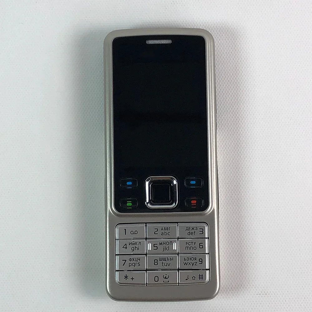 Original Nokia 6300 GSM 2G Mobile Phone – Bluetooth, Multi-Language Keyboard (Russian, Arabic, Hebrew, English), 2007 Used Cellphone