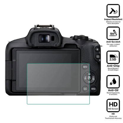 Tempered Glass Screen Protector for Canon EOS R Series – R/Ra/RP/R3/R5/R6 II/R7/R8/R10/R50 Camera Display Cover Film