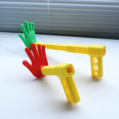 3D Printed Rock Paper Scissors Hand Toy - Extendable Interactive Clapper & Stress Relief Game