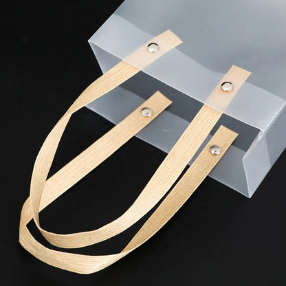 10PCS Frosted Tote Bag: PVC Waterproof Transparent Eco-friendly Candy Bag - Perfect Companion Gift for Any Occasion